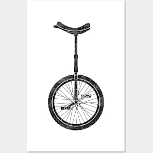 Unicycle Bike Posters and Art